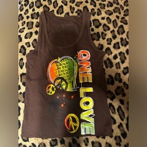 One love” vintage girl tangtop